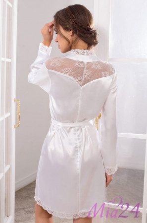 Халат женский короткий Mia-Mia "Lady in white" 17253 Халат женский короткий Mia-Mia "Lady in white" 17253