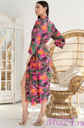 Халат женский из вискозы на пуговицах Mia-Amore "Havana" 5267 Халат женский из вискозы на пуговицах Mia-Amore "Havana" 5267